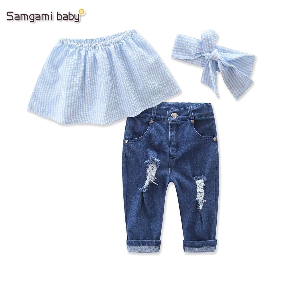 SAMGAMI BABY/Новинка 2018 года сезон весна лето Детские комплекты одежды без рукавов для