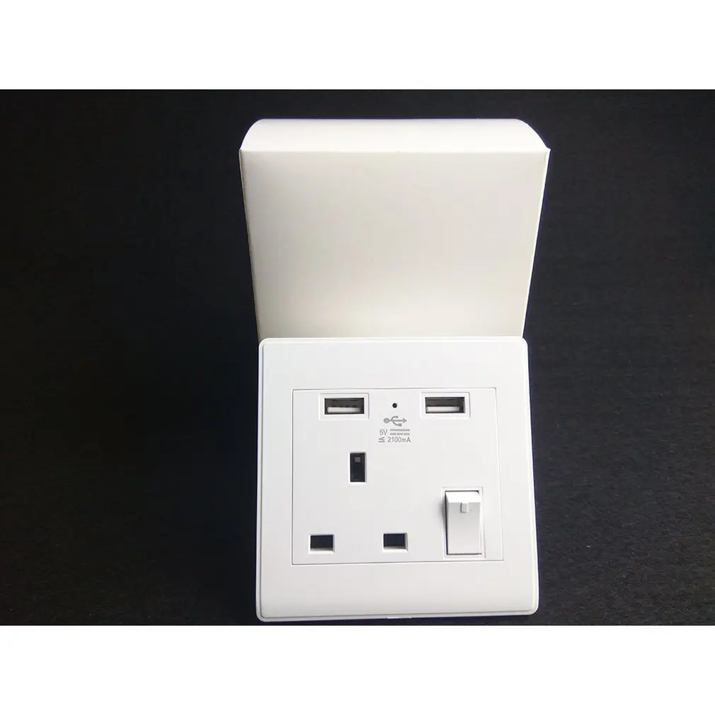 Из нержавеющей стали один британский Стандартный USB разъем с переключателем со