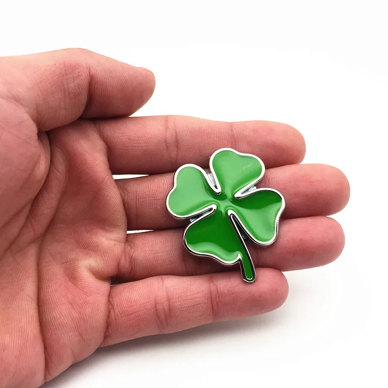 3D Four Leaf Clover Metal Badge Emblem Sticker Motorcycle Car Stickers DIY Decoration for Alfa Romeo Giulia Stelvio | Автомобили и