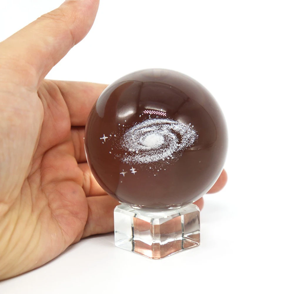 As Shown 3D солнечная система хрустальный шар планеты стеклянный шар лазерная гравировка Глобус Миниатюрная модель домашний декор Астрономия подарок орнамент - Цвет: As Shown