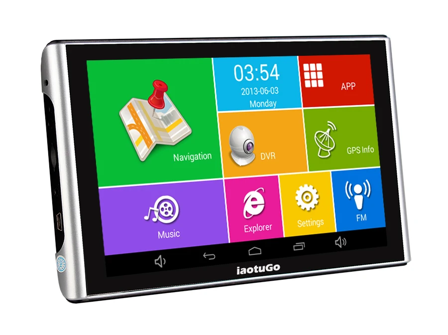 IautoGo " Android gps DVR навигатор 1080P Автомобильный dvr рекордер 512M 8G грузовик gps четырехъядерный планшет gps wifi Bluetooth AV-IN