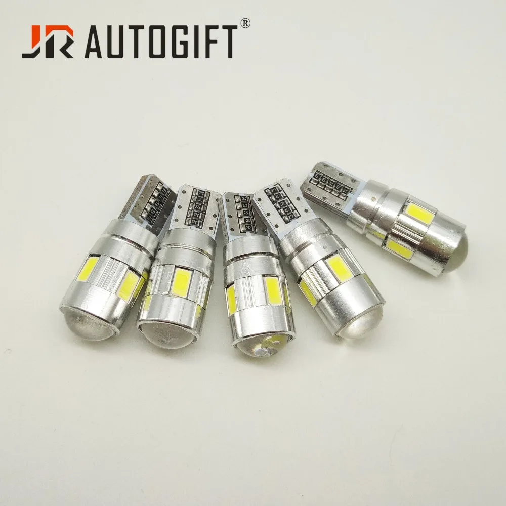 100x Самый дешевый авто светодиодный T10 Canbus без ошибок 194 W5W 6SMD 5630 Светодиодные лампы для парковки T10 светодиодный лампы Автомобильный боковой сигнал автомобильные аксессуары