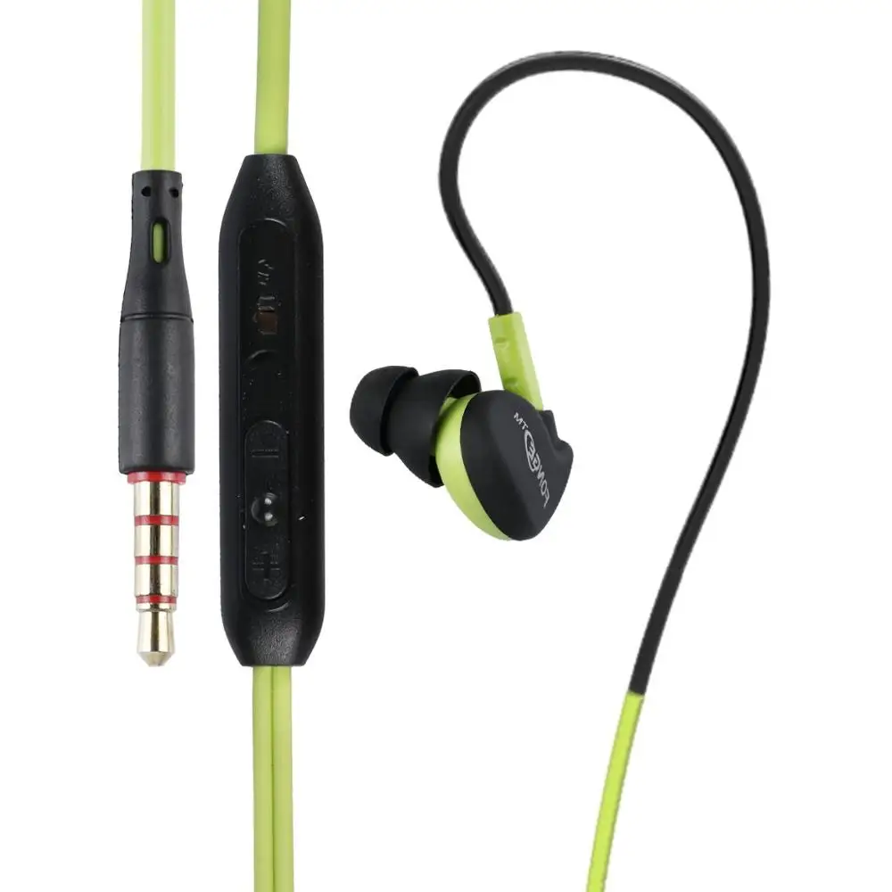 FONGE S500 стерео наушники спортивные наушники для бега водонепроницаемые HIFI бас гарнитура с микрофоном для Xiaomi huawei Fone de ouvido - Цвет: Green