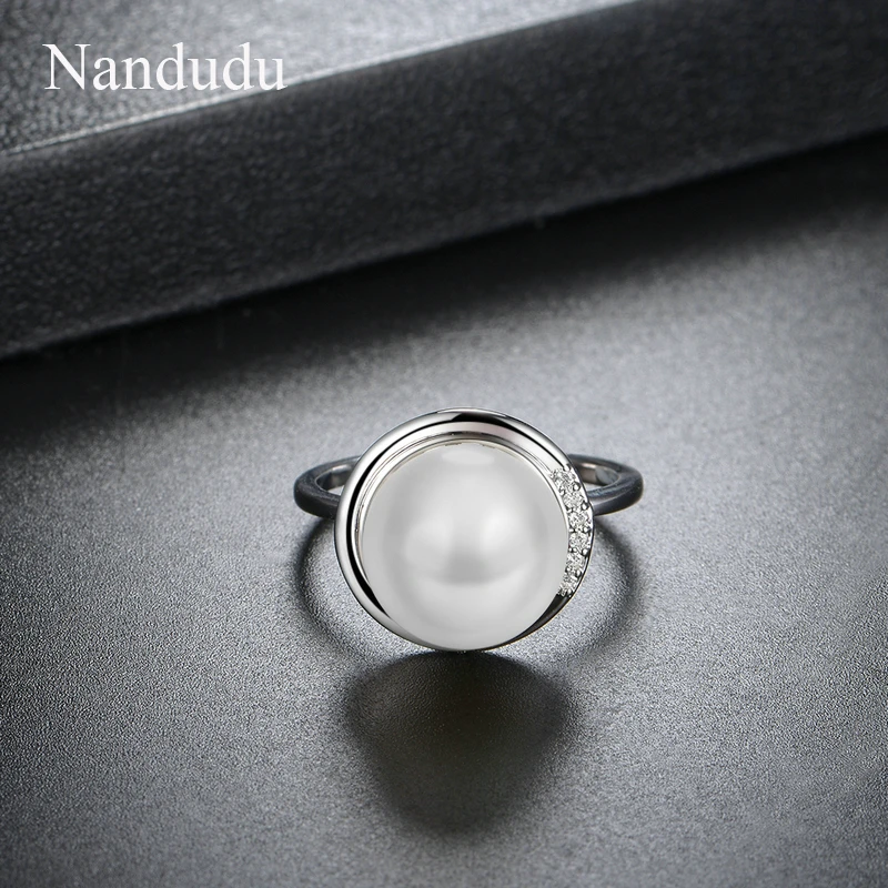 Nandudu Простые Модные жемчужные Кольца для Для женщин Девушка коктейль Интимные