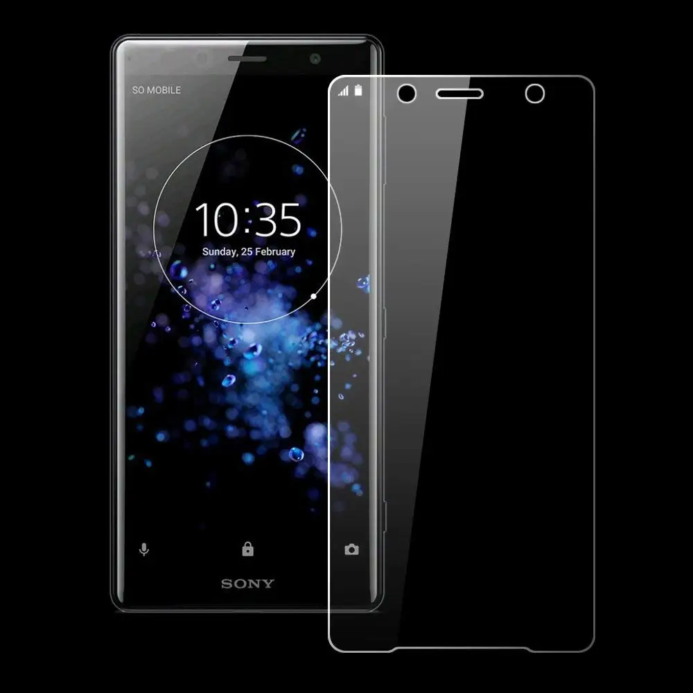 3D полное покрытие HD прозрачное закаленное стекло для Sony XZ2 Защитная пленка экрана