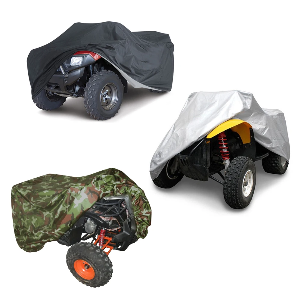 Универсальный Водонепроницаемый Чехол для квадроцикла ATV, 190 T, для мотоцикла, скутера, мотоцикла, Kart, мотоциклетные Чехлы M, L, XL, XXL, XXXL, камуфляжный черный