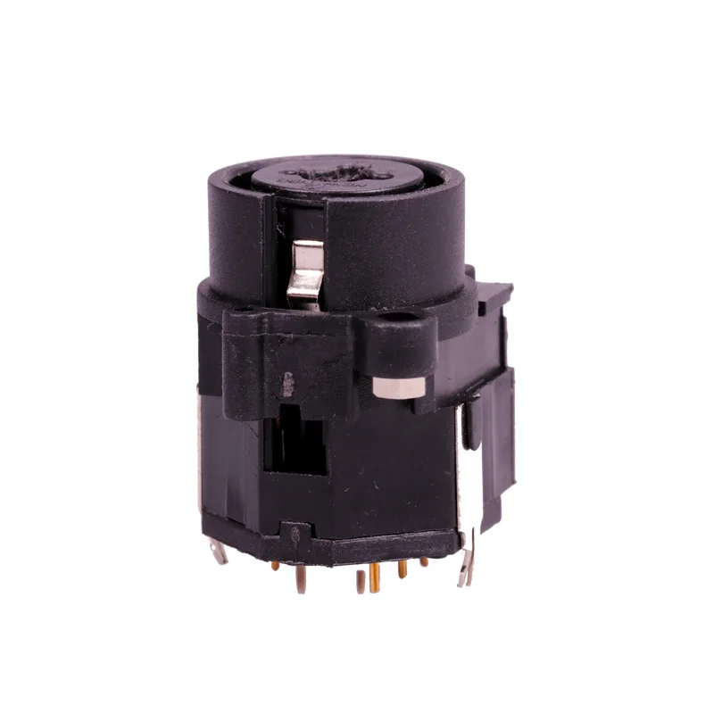 

100pcs/lot 7 PIN Straight Contacts Dual Function Panel Mount Audio Jack 1/4" 6.35mm Female+3 Pin XLR Female Jack Socket Chassis