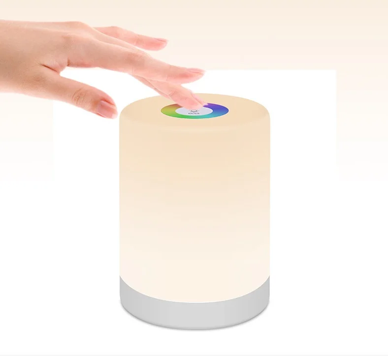 Цветной Ночной светильник светодиодный RGB с сенсорным управлением беспроводной