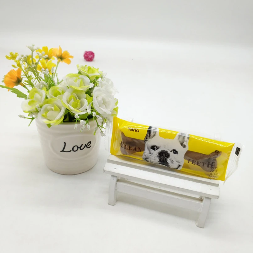 Dog Molar Tooth Stick Bones Shape Pet Snack Toys 4 Flavors Bite Gum Oral Deodorant Cleaning Supplies Products | Дом и сад