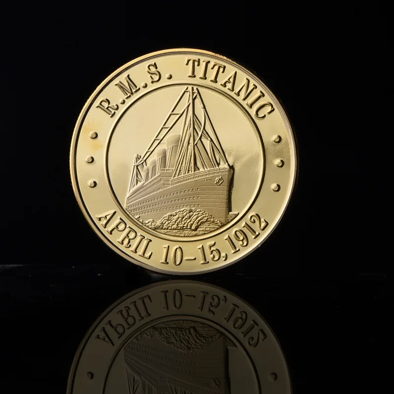 PIKAALAFAN Titanic Позолоченная серебряная Памятная коллекция монет подарок памятный
