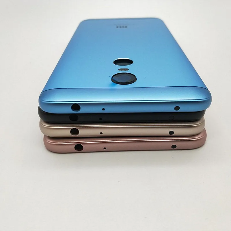 Чехол для Xiaomi Redmi 5 plus, задняя крышка со средней рамкой, чехол для задней камеры, крышка для объектива, Боковая кнопка регулировки громкости