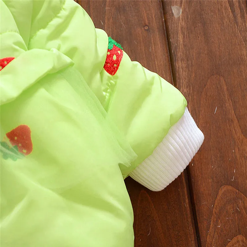 2019 детская одежда newstyle Малыш Девушка Winter Padded Pom милые хлопковые пальто с