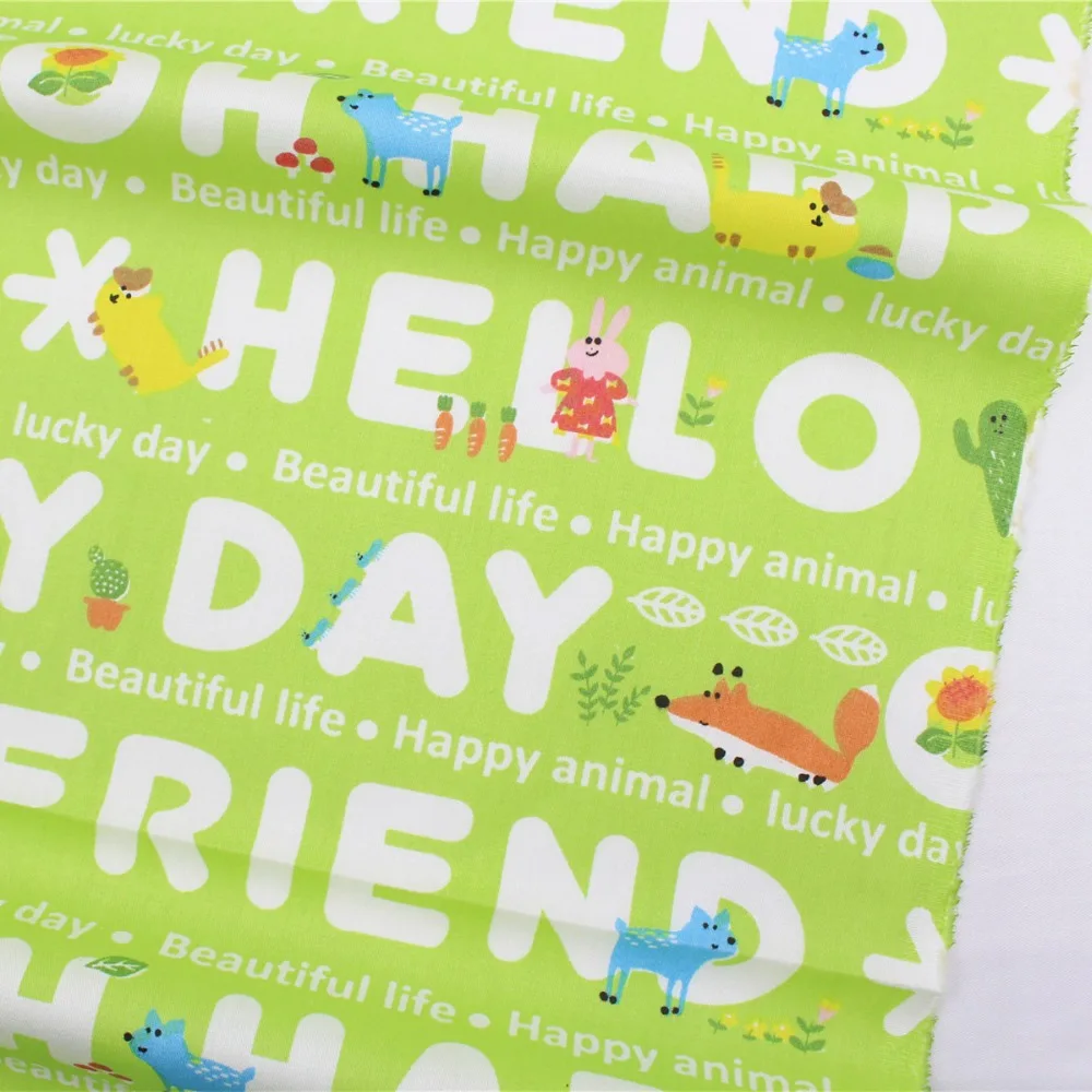 В подводный мир с героями мультфильмов хлопчатобумажная ткань вискозой дети как