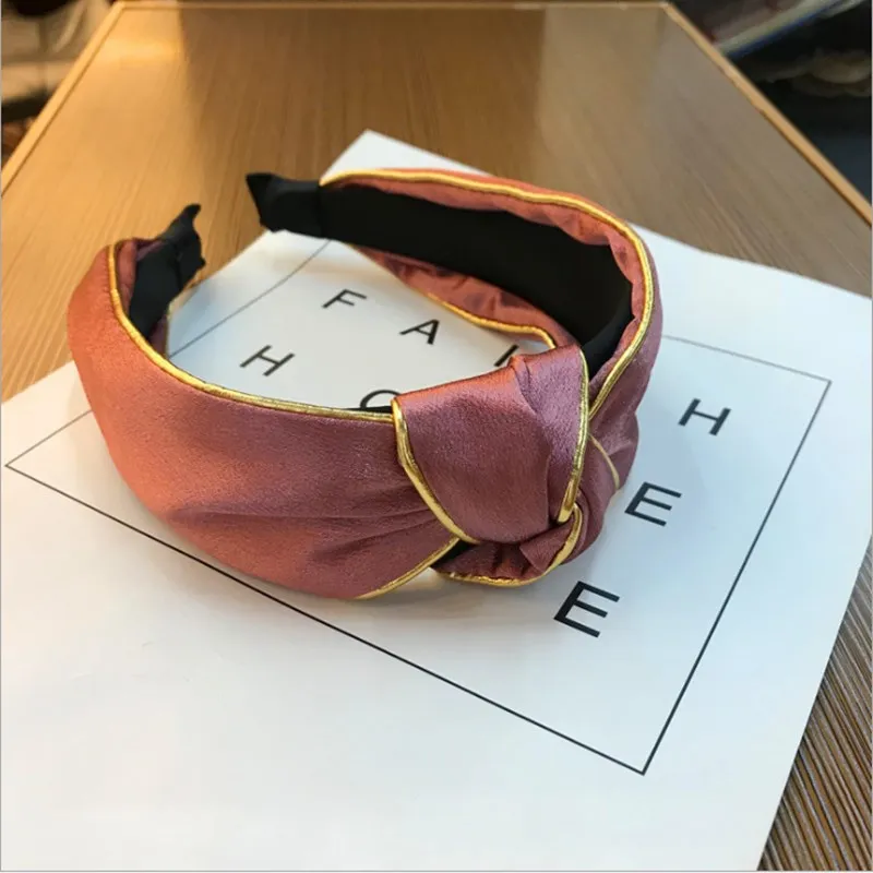 Женский ободок с широкими краями Boutique спортивный бантом средней длины в стиле