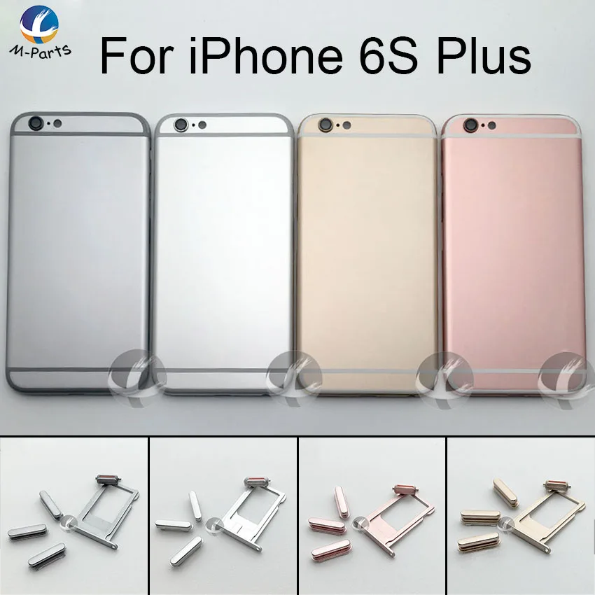 Задняя крышка для iPhone 6, 6 P, 6 S, 6SP Plus, металлический чехол для батареи, рамка с бесплатной наклейкой и инструментом