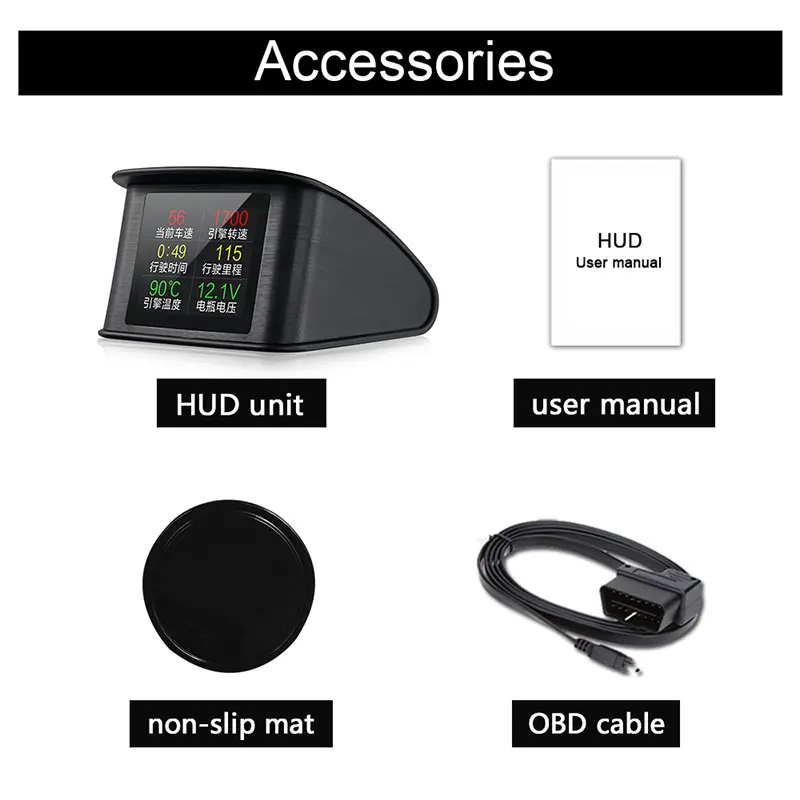 Hud GPS OBD Компьютер Автомобильный проектор скорости цифровой датчик дисплей