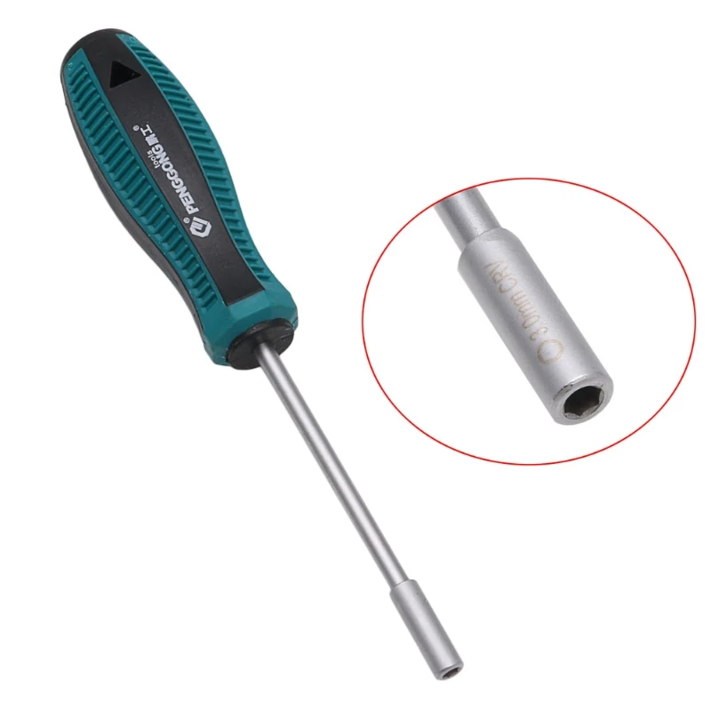 

Metal Socket Driver Wrench Screwdriver Hex Nut Key Nutdriver Hand Tool 3mm-14mm