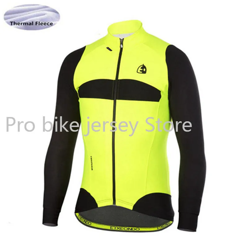 Tops 14 Etxeondo Pro Team Зимняя велосипедная Джерси рубашка зимняя термо флисовая с длинным рукавом велосипедная одежда ropa ciclismo - Цвет: Tops 14