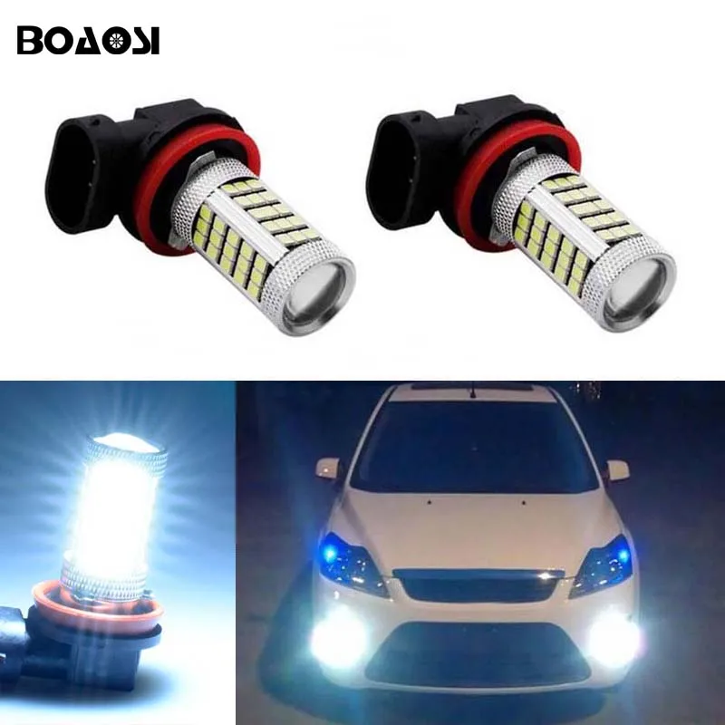 Светодиодсветильник Противотуманные фары BOAOSI 2x Super White H8 H11 CREE Chip 2835 для FORD MONDEO MK3 MK4
