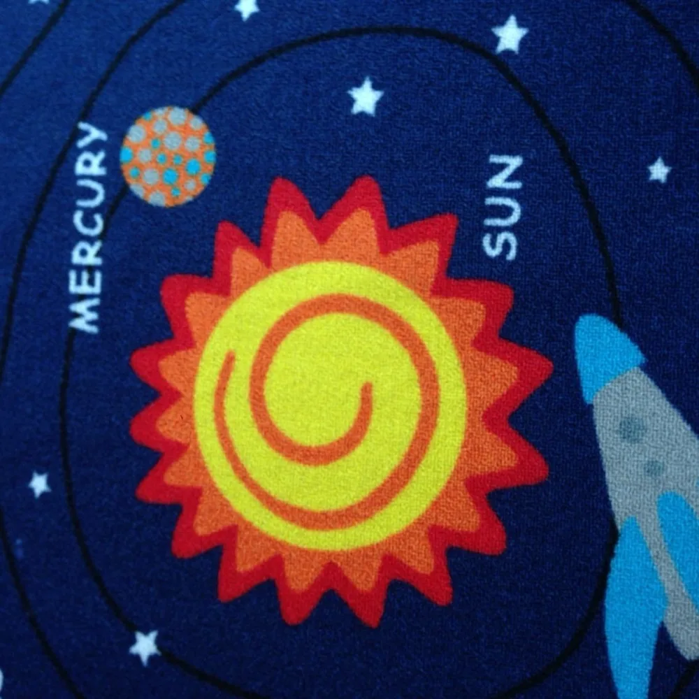 Детский ковер космическое пространство Земля/Moon/Sun/Star и Детская игровая машинка