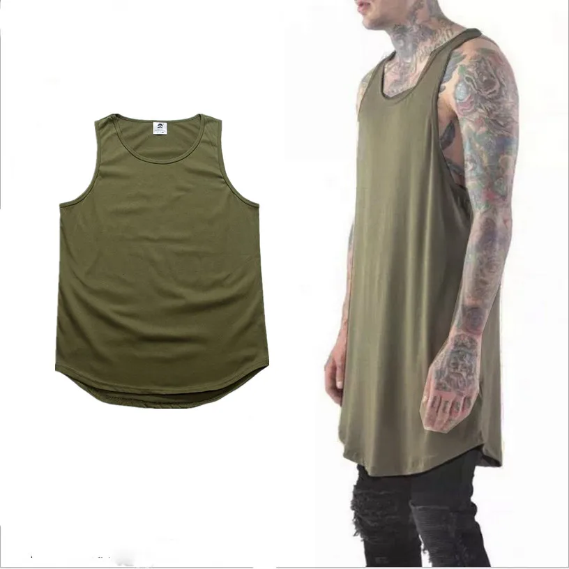 Высококачественная одежда в стиле хип хоп однотонный Свободный жилет Мужская