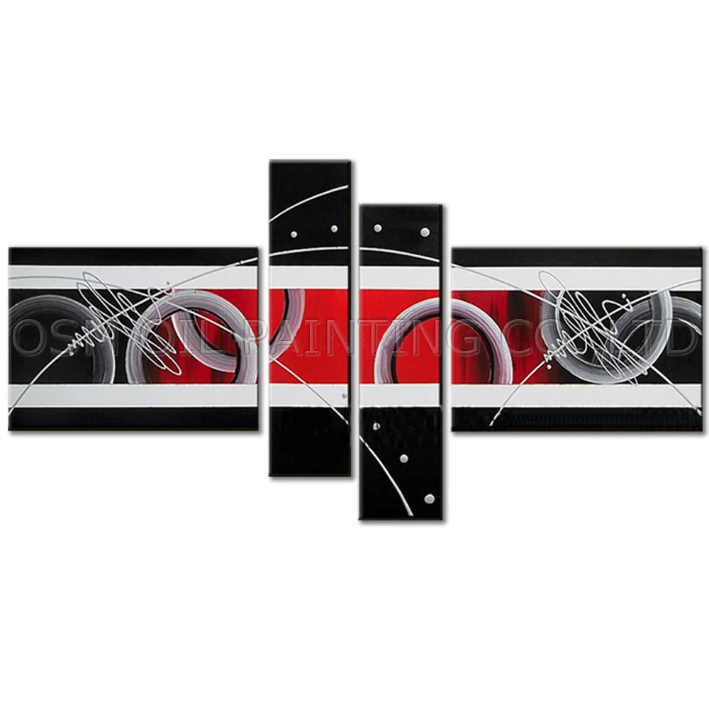 Опытный художник ручная работа высокое качество абстрактная черная и красная