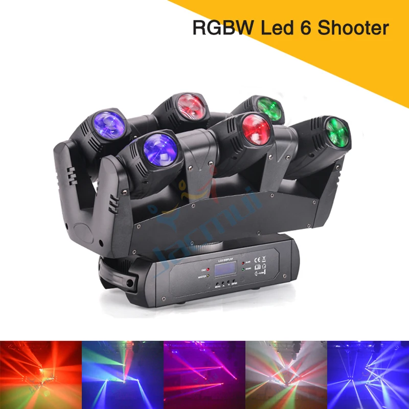 Новое освещение для дискотеки RGBW Led 6 головок луч движущаяся головка светодиодный