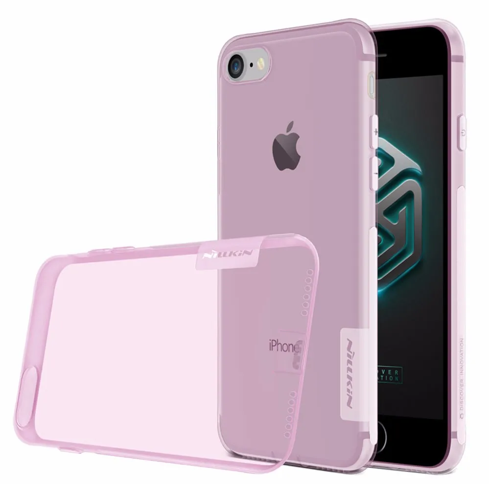 Для iPhone 7 Plus Тонкий чехол Nillkin Nature прозрачный ТПУ протектор для силиконовый (5.5