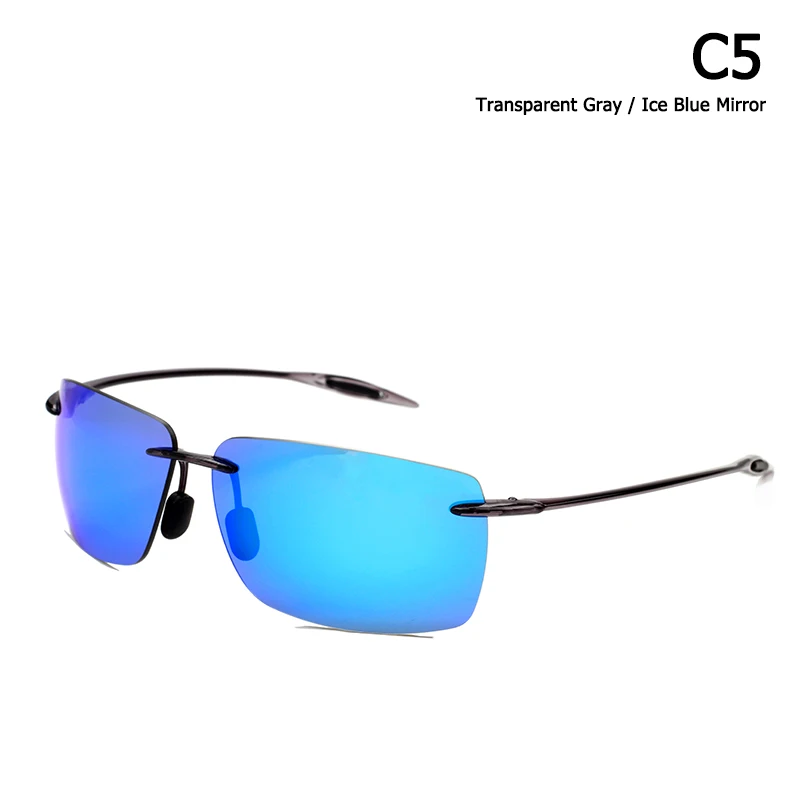 C5 Ice Blue JackJad, спортивные, TR90, без оправы, оправа, BreakWall, стильные солнцезащитные очки, Ретро стиль, поляризационные, фирменный дизайн, солнцезащитные очки, Oculos De Sol Masculino - Цвет линз: C5 Ice Blue