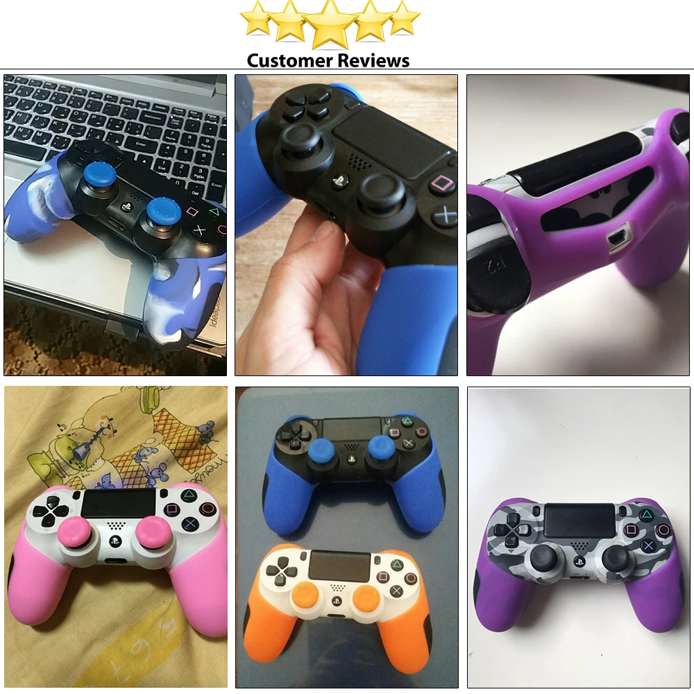 Контроллер силиконовый чехол для Dualshock 4 Чехол PS4 Pro Slim крышки контроллеров