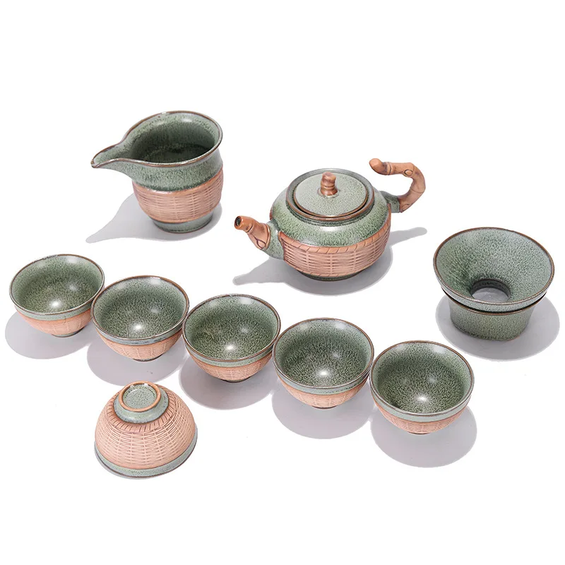

Креативный чайный набор kungfu xishi pot, фарфоровая чаша gaiwan tureen, чайные чашки с фильтром и держателем