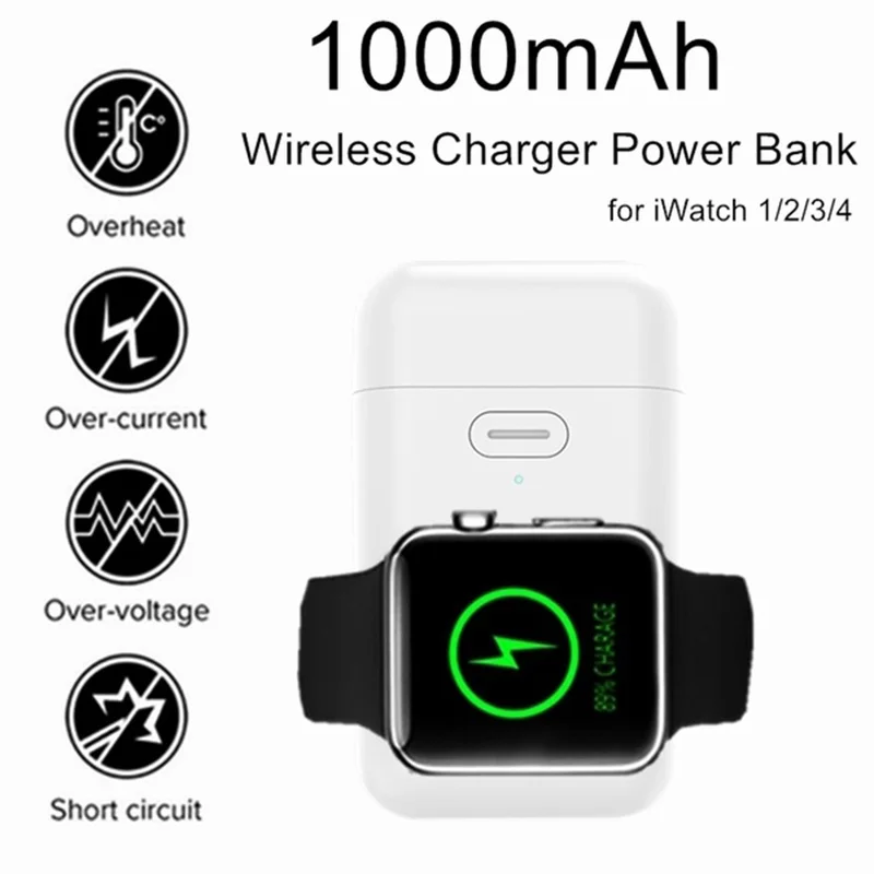 Беспроводное зарядное устройство для Apple Watch 4 3 2 1 быстрое Qi Беспроводная зарядка i