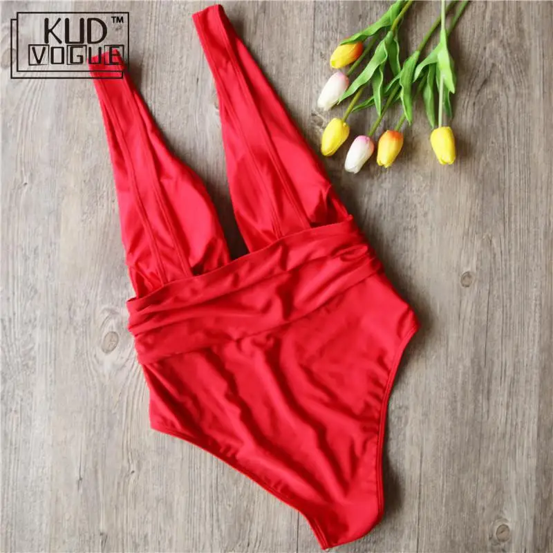 2019 сексуальный цельный купальник женский нейлон Одноцветный большой размер