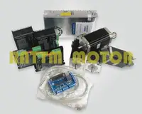4 Axis CNC Controller kit  NEMA23 425oz-in single shaft stepper motor & CW5045 driver 256 microstep 4.5A 50V/DC & 5 Axis board