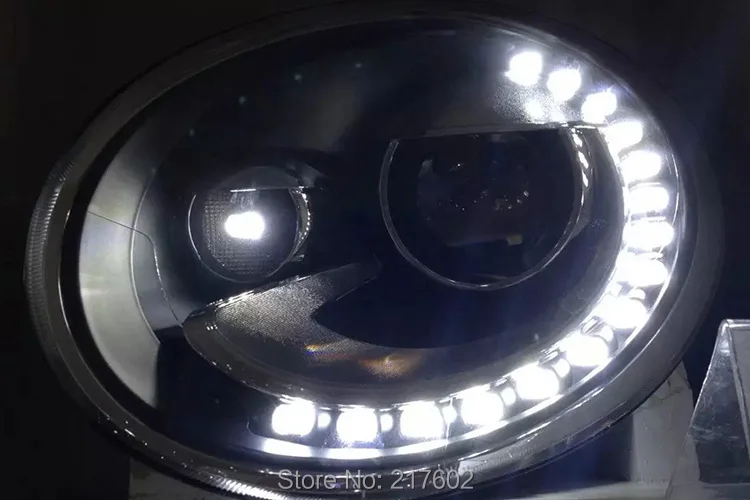 

Car Styling front lamps for VW for Volkswagen Beetle Headlights with HID Kit 2013-2015 year LD