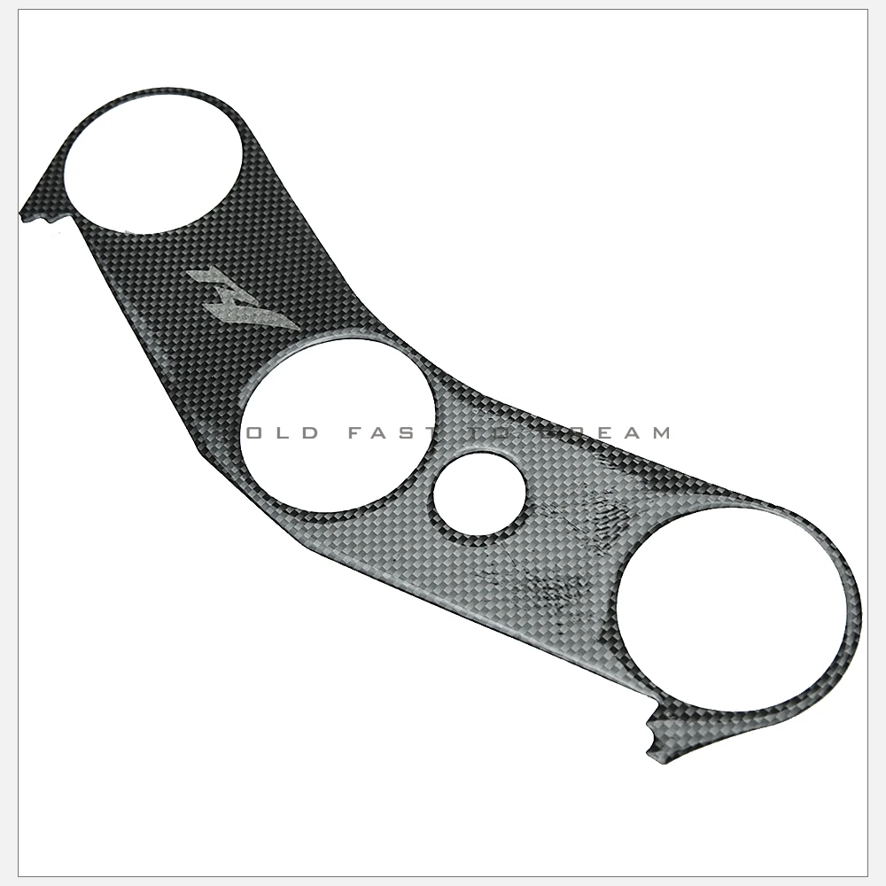 Тройная Зажимная хомут из углеродного волокна наклейка R1 для YAMAHA YZF1000 2004 2005 2006|r1