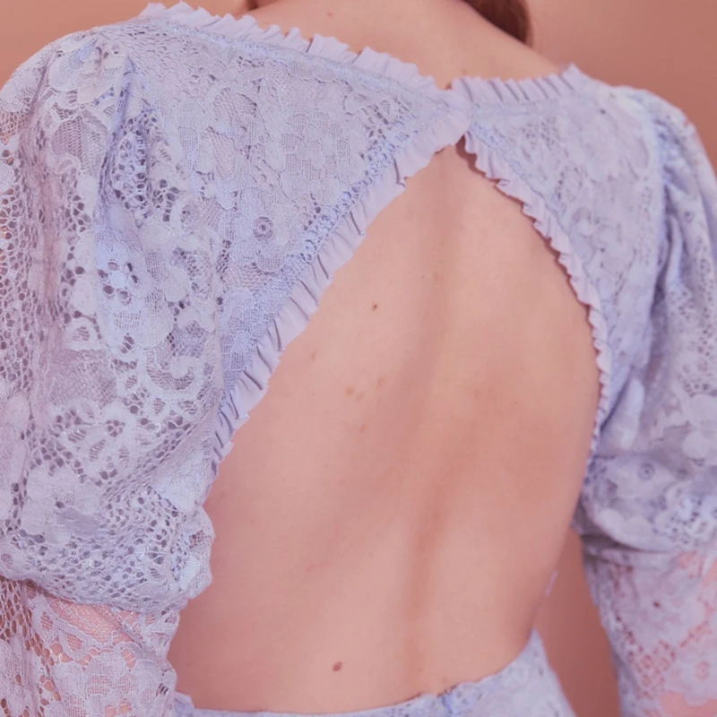 Для женщин соблазнительное Клубное с вырезом на спине мини платье кружевом и