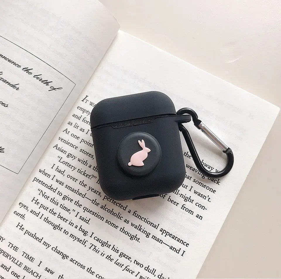 Милый мультяшный силиконовый чехол для Apple аксессуары для airpods для i10 TWS Bluetooth наушники коробка защитный чехол сумка анти-потеря ремень