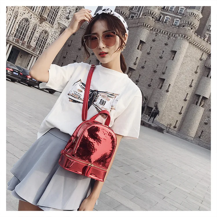 Fashion backpack female 2019 summer new laser bag simple wild hand student | Багаж и сумки