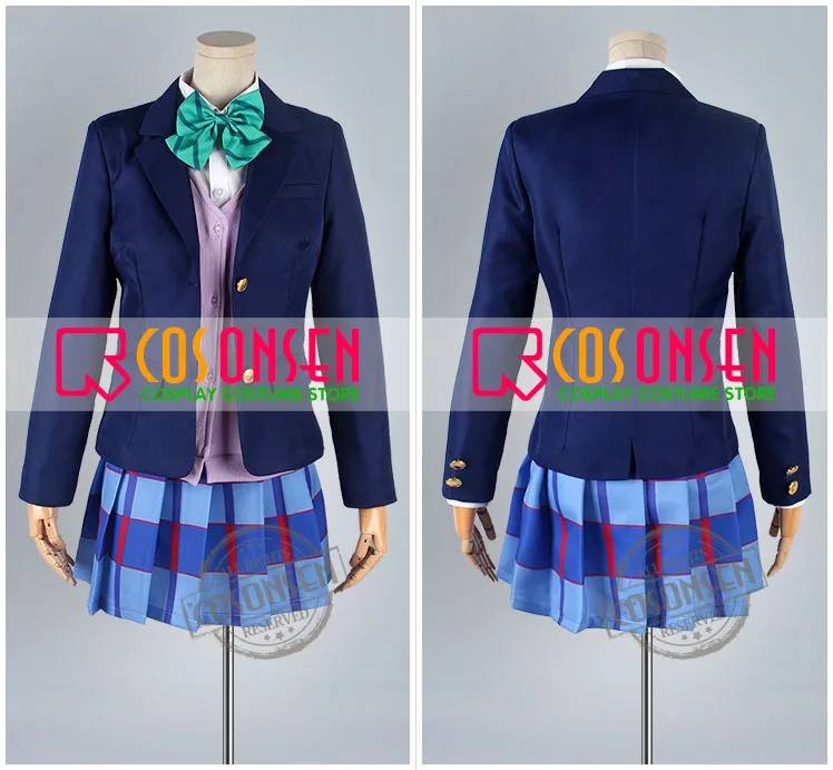 COSPLAYONSEN Love Live! Нико Ядзава Школьная форма Косплей Костюм Полный комплект все
