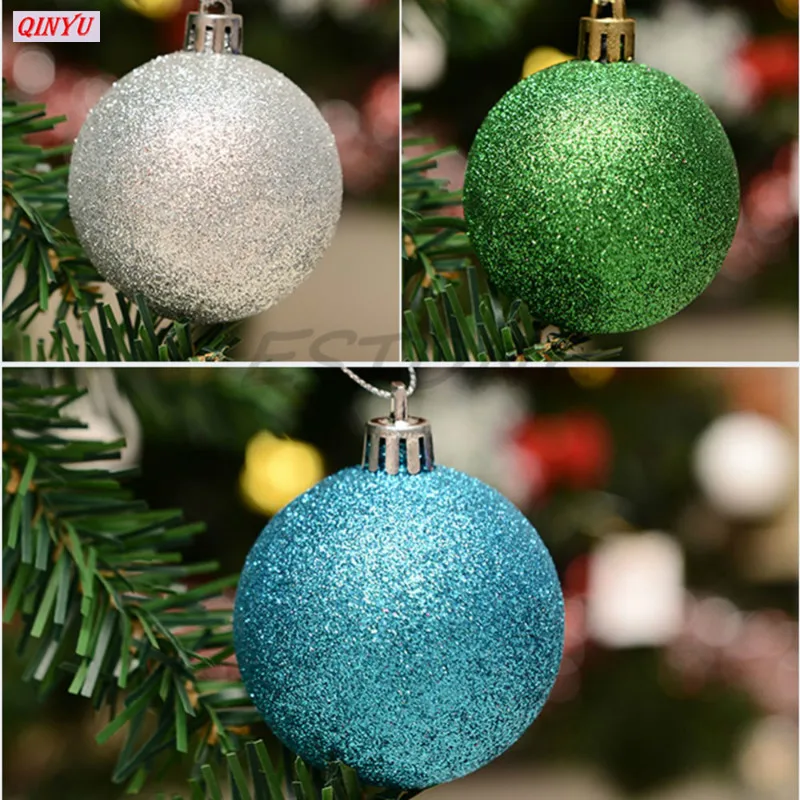 24PCS 3cm Christmas Tree Balls Colorful Craft Ball for DIY Party Decoration Supplies Gifts Bauble Hanging 7zHH181 | Дом и сад