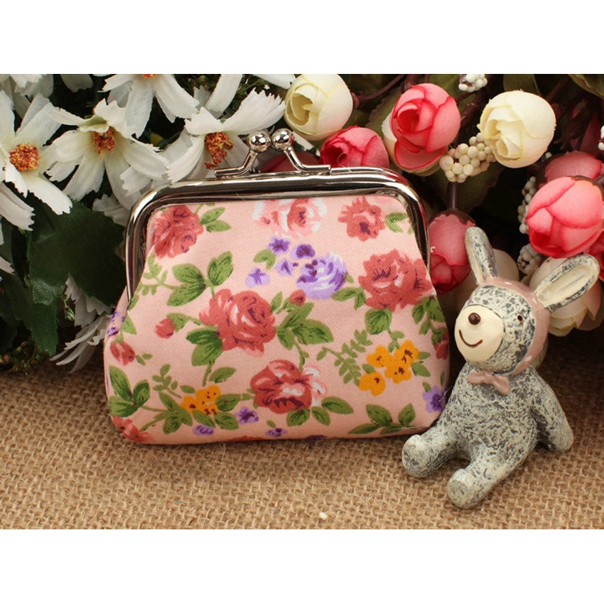 1pack/lot Floral series coin purse Cute Mini bag Creative Gifts for girls Office School Supplies Дом и сад