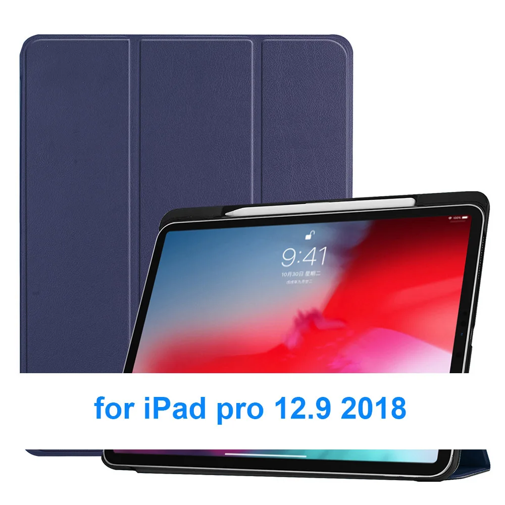 Pro-12.9 Blue SeenDa Магнитный умный чехол для планшета для iPad Pro 11 Чехол для iPad Pro 12,9 трехслойный Магнитный чехол-подставка для iPad Pro 11 12,9 - Цвет: Pro-12.9 Blue