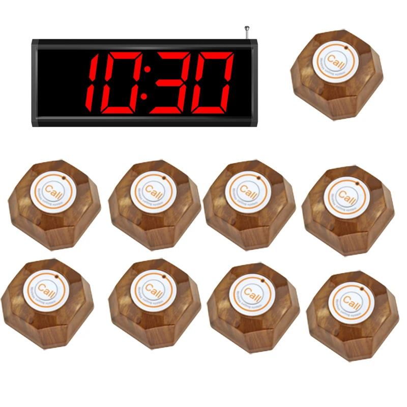 Wireless Restaurant Service Calling System Voice Promont Calling Waiter Service Paging System Compatible with 999 Transmitters a new internet service provider billing system