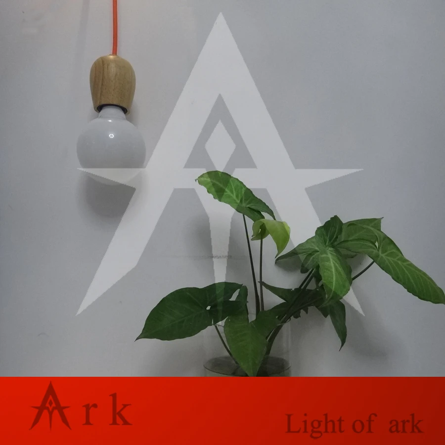 Винтажный подвесной светильник Размер S деревянная Ретро лампа 120 см цветная