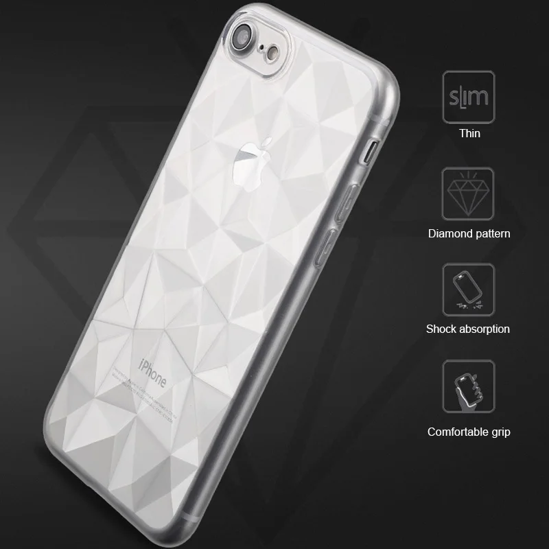 SIXEVE модный телефон чехол для iPhone 6 S Plus 5 5S SE 3D Алмазный стиль силиконовые чехлы X 8 7 |