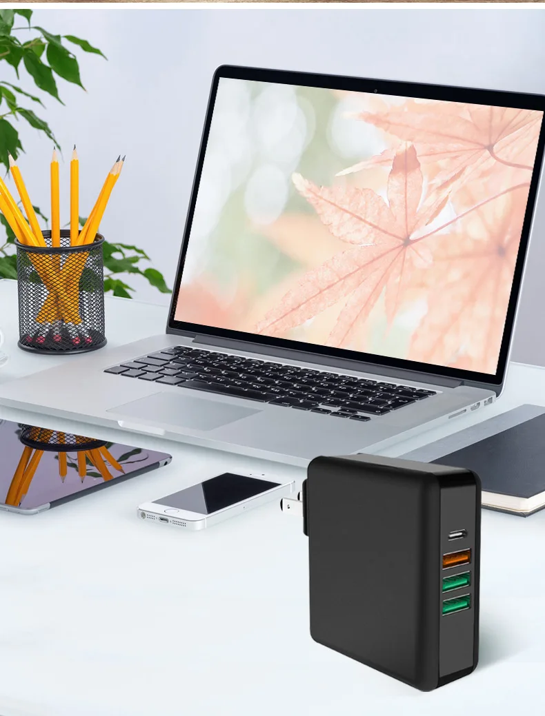 61 Вт PD type C USB быстрое зарядное устройство для ноутбука MacBook huawei адаптер питания быстрая зарядка 3,0 телефон планшет USB зарядное устройство США ЕС Великобритания 3 Разъем
