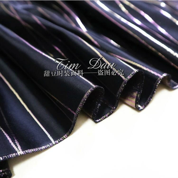 Жаккардовая ткань в золотую полоску элегантное платье окрашенная пряжку Женская