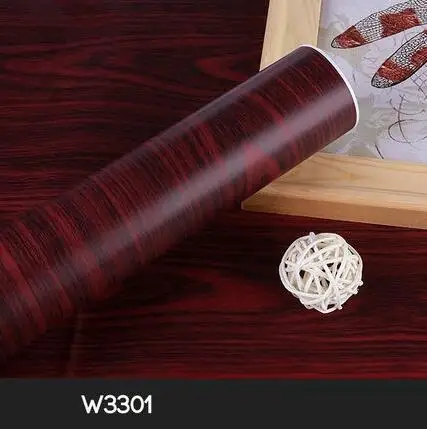 W3301 1 м/5 м/10 м Кухня Деревянные настенные наклейки обои фильмы Восстановленное шкаф для одежды дверь шкафа настольная мебель домашний декор - Цвет: W3301