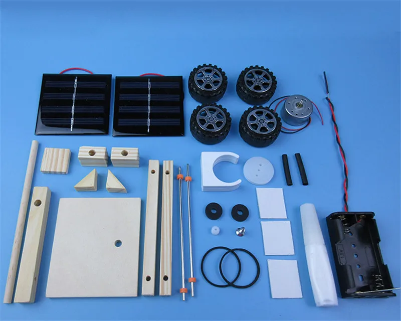 DIY tech small gizmos космический зонд солнечный автомобиль Гибридный привод автомобиль физический эксперимент для первичного и вторичного
